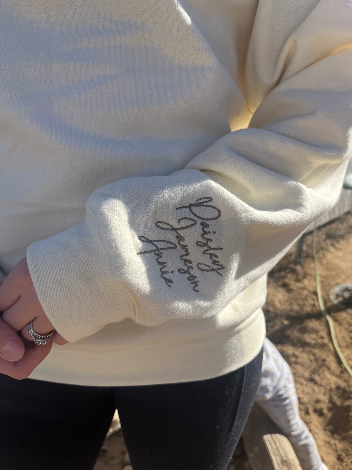Motherhood is my Ministry Embroidered Sweatshirt